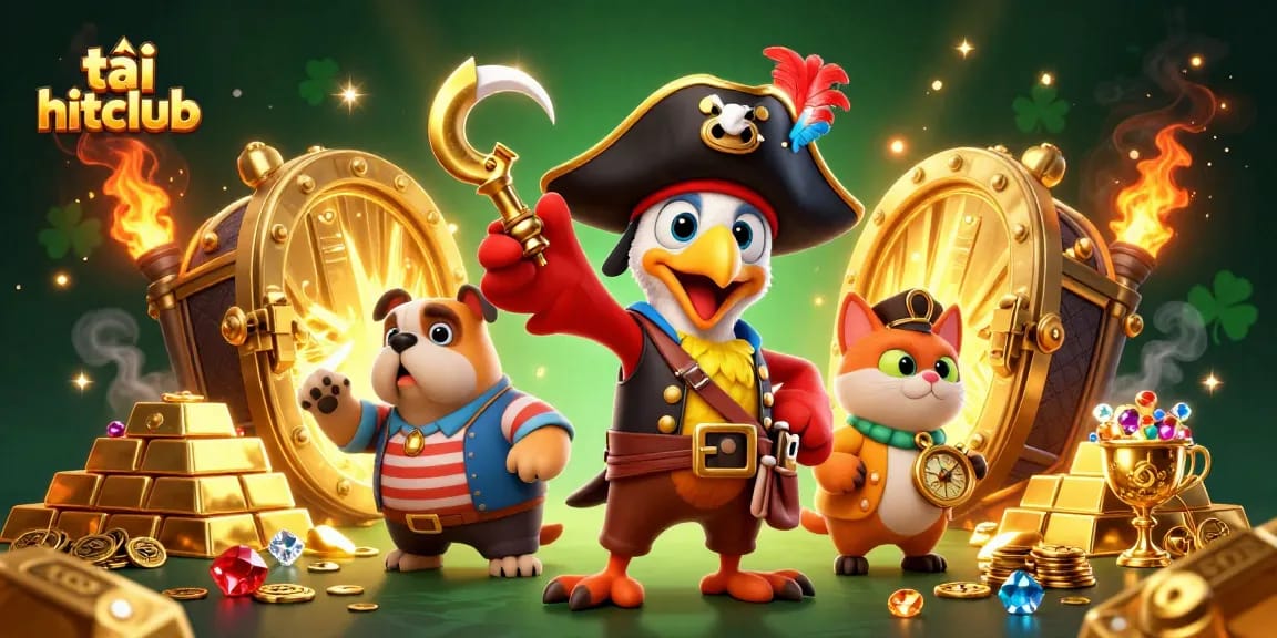 Experience thrilling gameplay with tải hitclub and vibrant treasures in a dynamic casino scene.